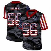 Nike Indianapolis Colts 56 Nelson 2020 USA Camo Salute to Service Limited Jersey zhua,baseball caps,new era cap wholesale,wholesale hats